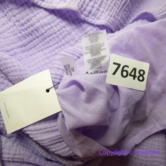 New! Calvin Klein Women's Gauze‎ Tiered Maxi Dress Purple, size XS - Picture 15 of 15